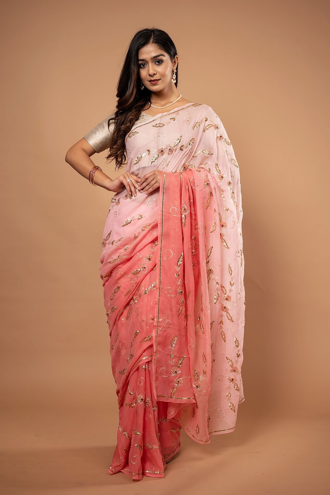Pure chiffon saree 