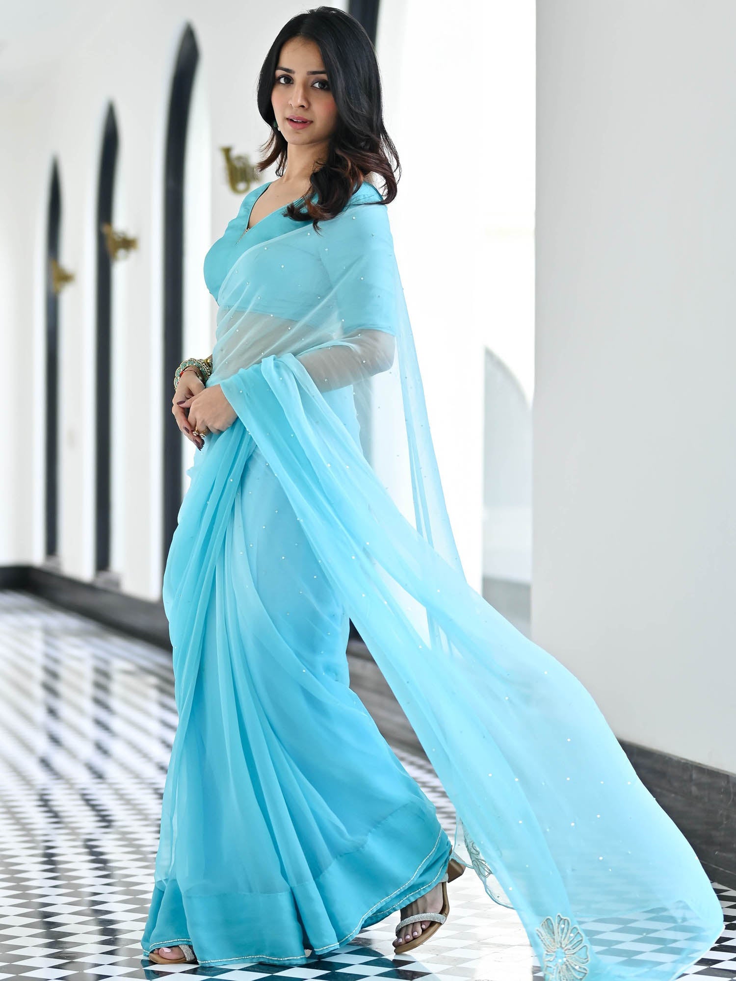 Pure chiffon saree 