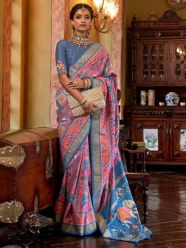  Pochampally Ikat Silk Saree