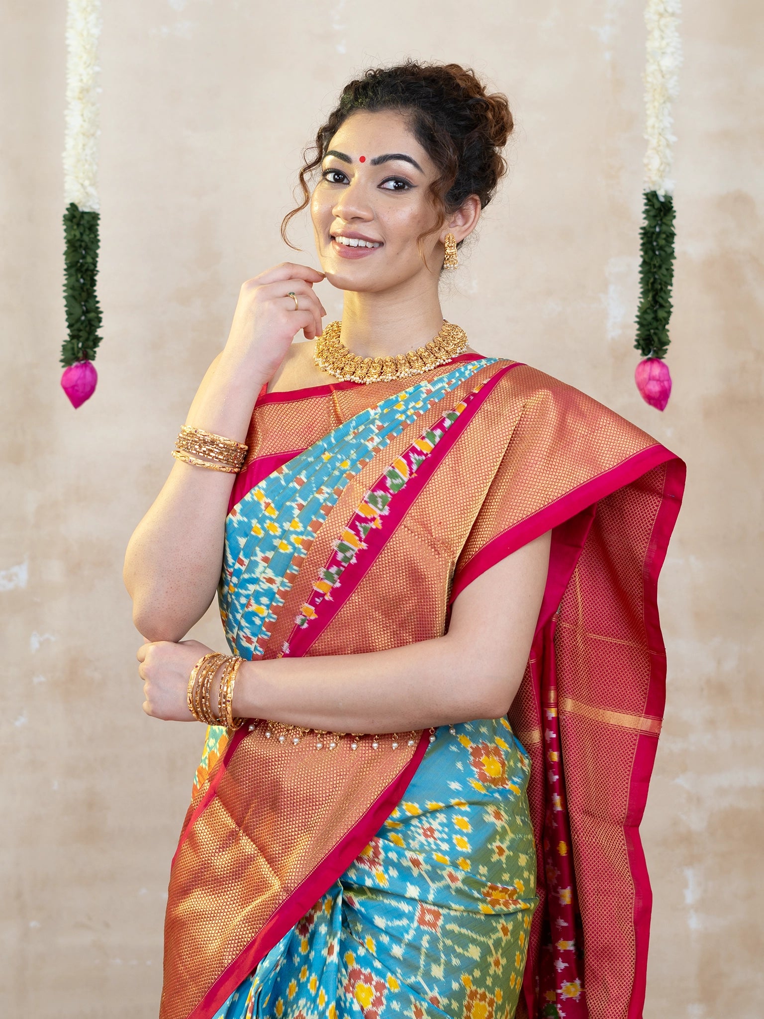  Pochampally Ikat Silk Saree