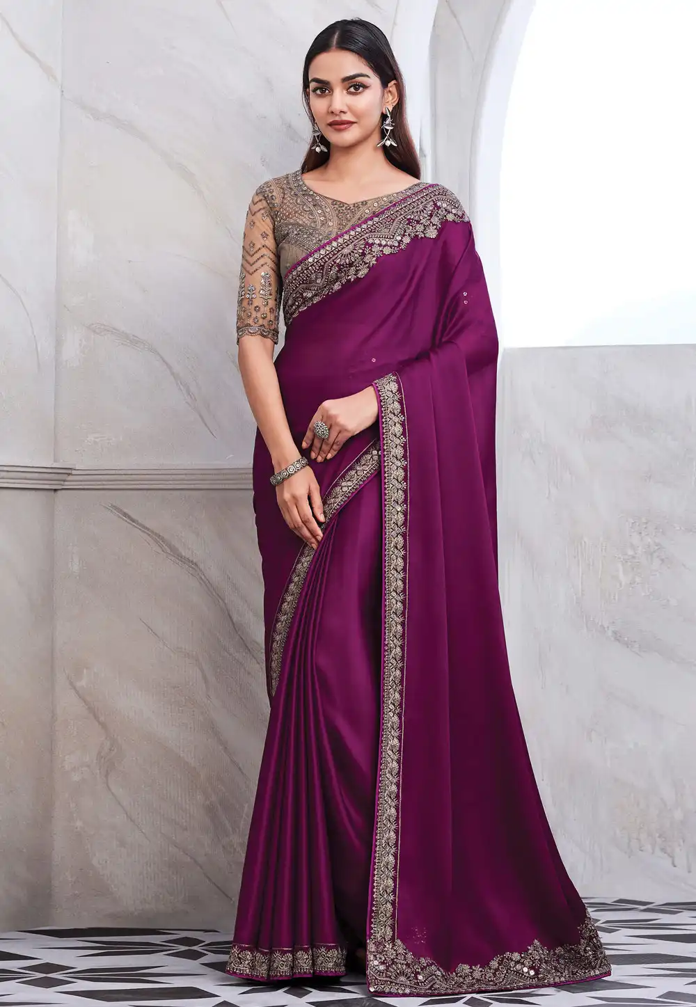 Pure chiffon saree 