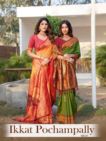  Pochampally Ikat Silk Saree